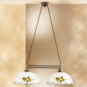 Kolarz 731.82.111 - NONNA kábeles függeszték 2xE27/75W/230V borvörös