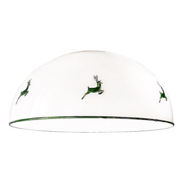 Kolarz 731.G101 - Pótló üveg a NONNA E27 csillárhoz, Ø 30 cm, szarvaszöld