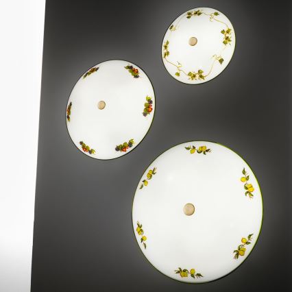 Kolarz 731.U14.4.113-Mennyezeti lámpa NONNA 4xE27/60W/230V átm. 54 cm szőlők/eprek