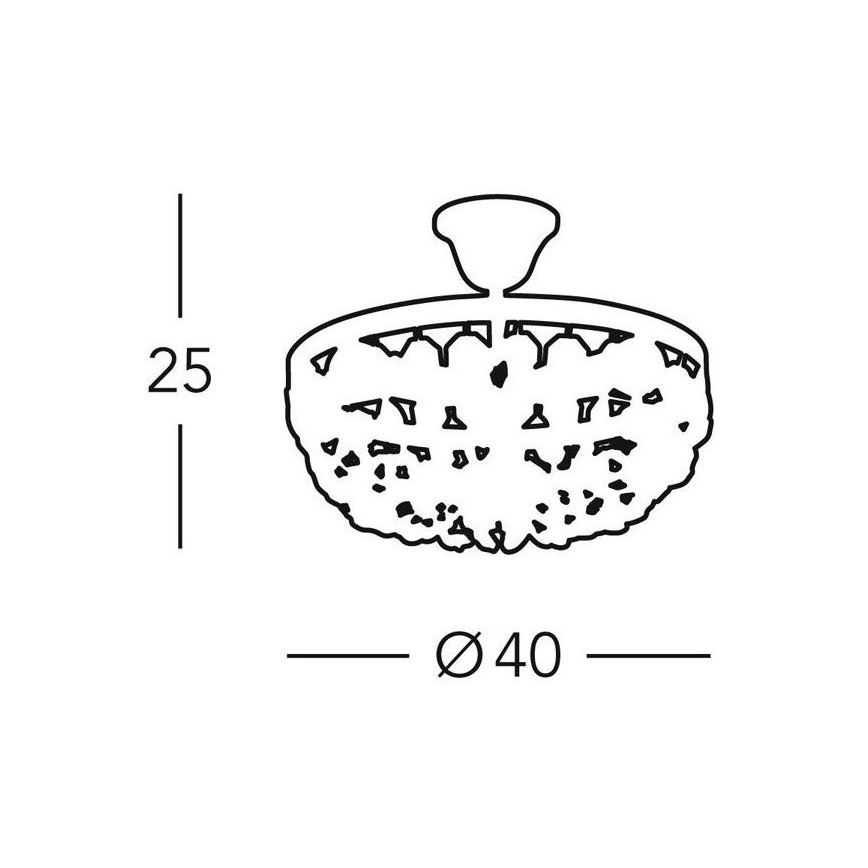 Kolarz 960.16K.5 - Kristálycsillár rúdon VALERIE 6xE14/40W/230V