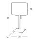 Kolarz A1307.71.6 - Asztali lámpa SAND 1x E27/60W/230V