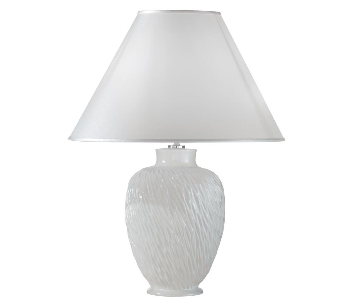 Asztali lámpa Chiara kerámia, fehér, Ø40 cm