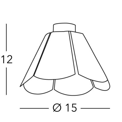Kolarz A1346.11.W - Mennyezeti lámpa BLOOM 1xE27/100W/230V