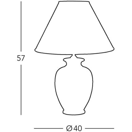 Kolarz A1354.71 - Asztali lámpa GIARDINO 1xE27/100W/230V átm. 40 cm