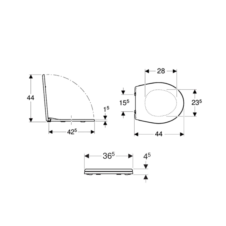 Kolo K90111000 - WC-ülőke Rekord duroplast/fehér