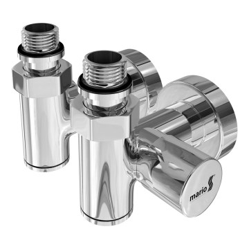 Kombinált szelepek fűtőtesthez 2 db fényes króm