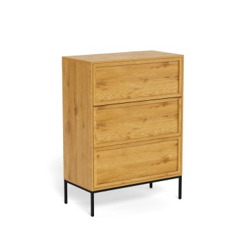 Komód ALIN 80x40 cm világosbarna