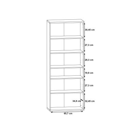 Komód/Cipőtartó SIMO fehér/szürke beton