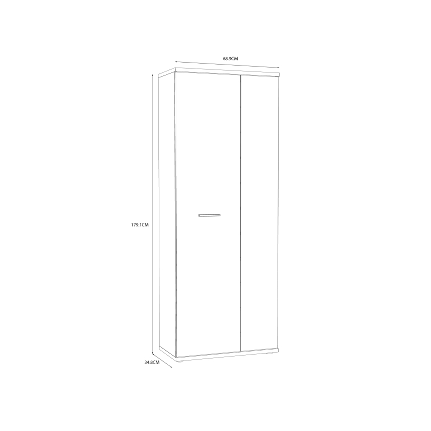 Komód/Cipőtartó SIMO sonoma tölgy/fehér