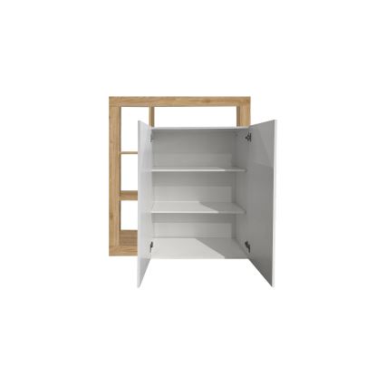 Komód LENOR fehér/barna