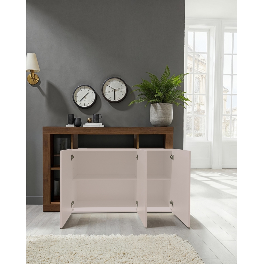 Komód LENOR kasmír/tölgy