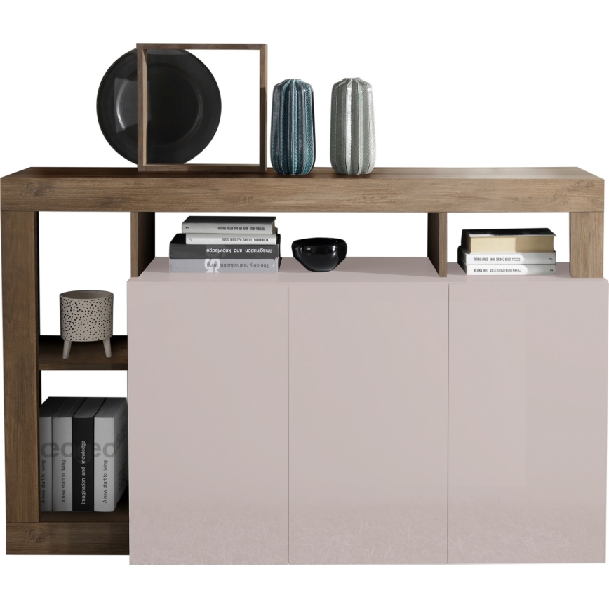 Komód LENOR kasmír/tölgy