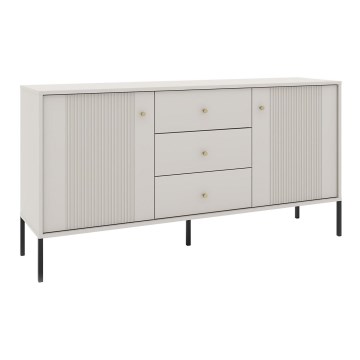 Komód LUE bézs/fekete