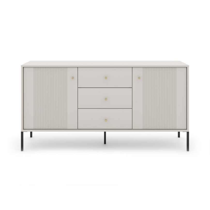 Komód LUE bézs/fekete