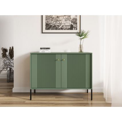 Komód LUE zöld/fekete
