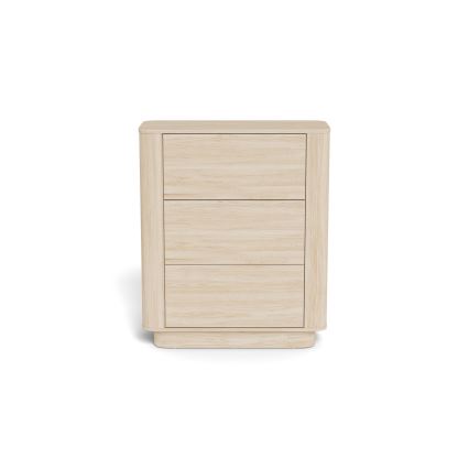 Komód MADERA 90x107 cm, fehér tölgy