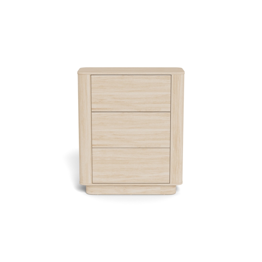 Komód MADERA 90x107 cm, fehér tölgy