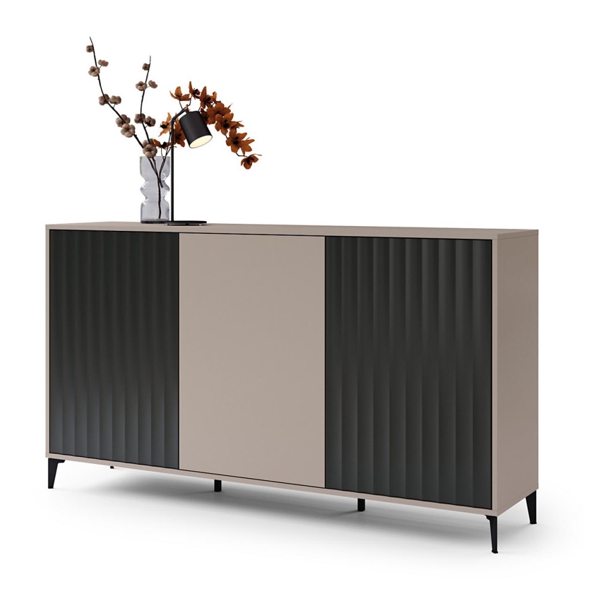 Komód RONJA taupe/fekete