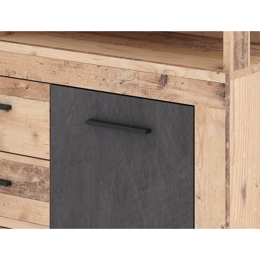 Komód RUNA világosbarna/antracit