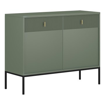 Komód SUE zöld/fekete