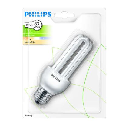 Kompakt izzó Philips E27/18W/230V 2700K