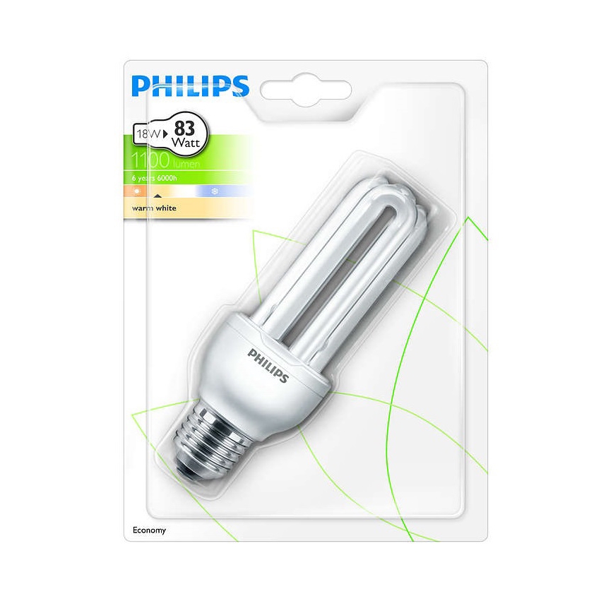 Kompakt izzó Philips E27/18W/230V 2700K