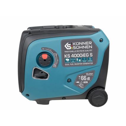 Könner & Söhnen 5106 - Gáz és benzin inverteres elektromos generátor KS 4000iEG S 4000W