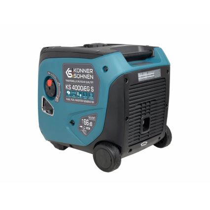 Könner & Söhnen 5106 - Gáz és benzin inverteres elektromos generátor KS 4000iEG S 4000W