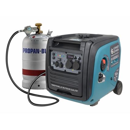 Könner & Söhnen 5106 - Gáz és benzin inverteres elektromos generátor KS 4000iEG S 4000W