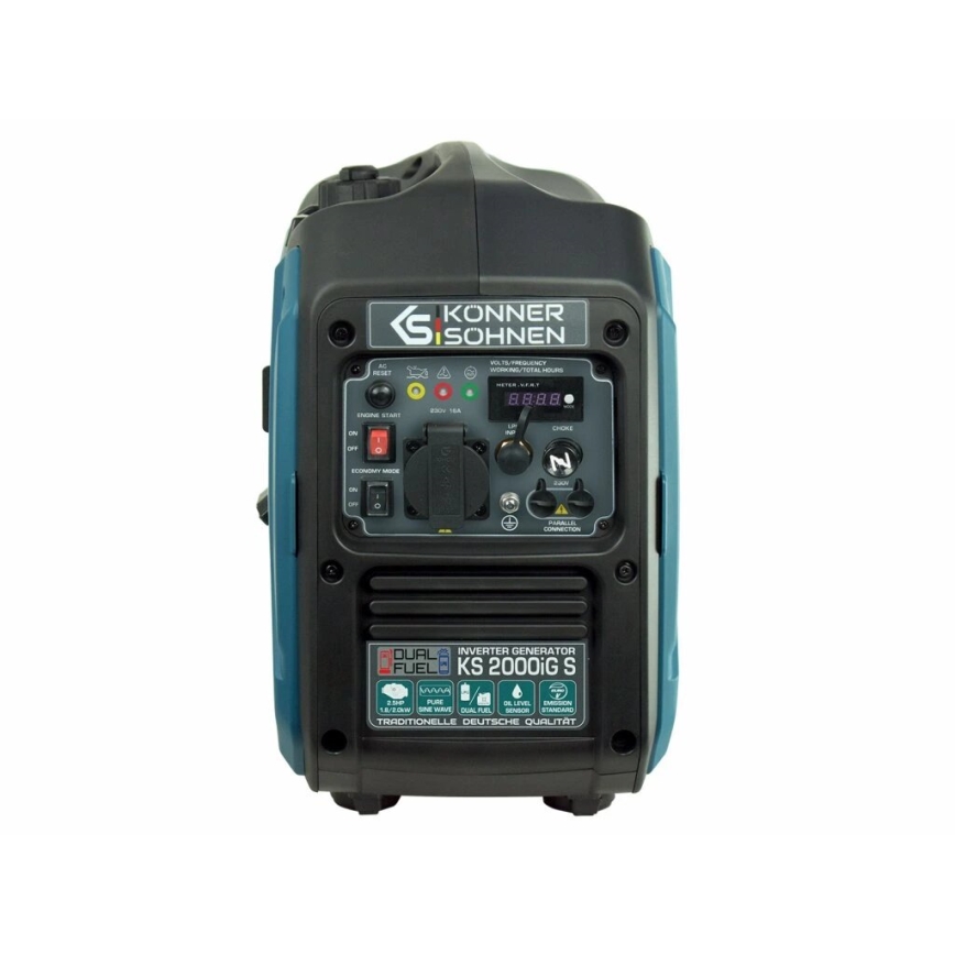 Könner & Söhnen KS7869 - Gáz- és benzinüzemű inverteres áramfejlesztő KS 2000iG S 2000W