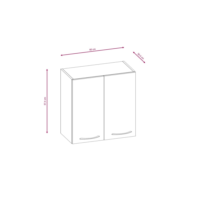 Konyhabútor VALERIA 240 cm, sonoma tölgy/barna