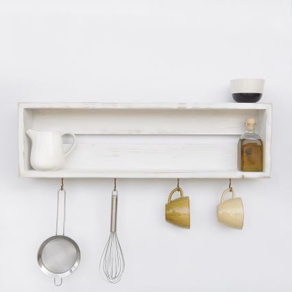 Konyhai fali polc 21x70 cm fenyő fehér