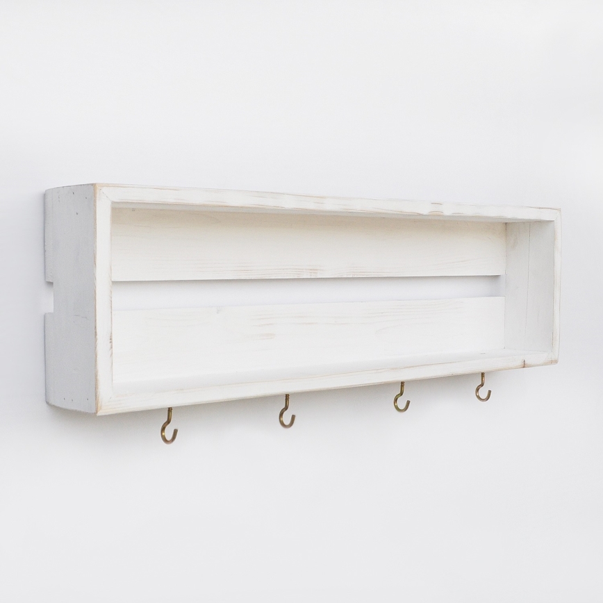 Konyhai fali polc 21x70 cm fenyő fehér