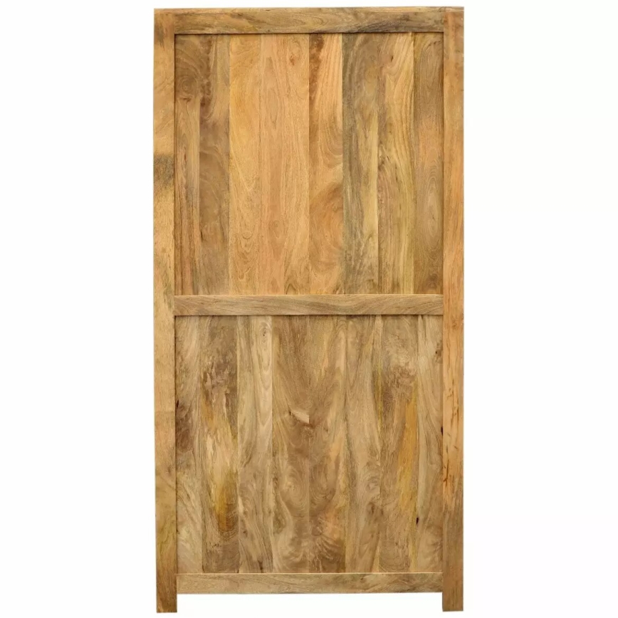 Könyvespolc HINA 180x90 cm tömör fa/mangó fa