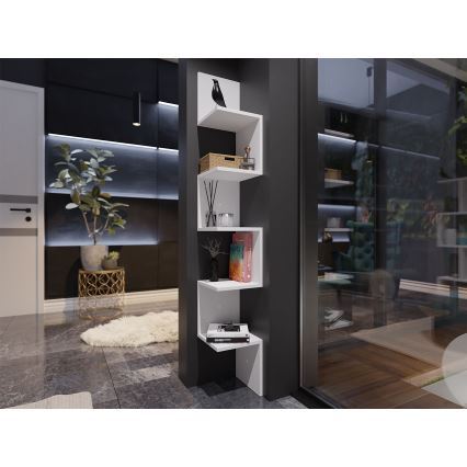 Könyvespolc PORIISIO 151x22 cm fehér