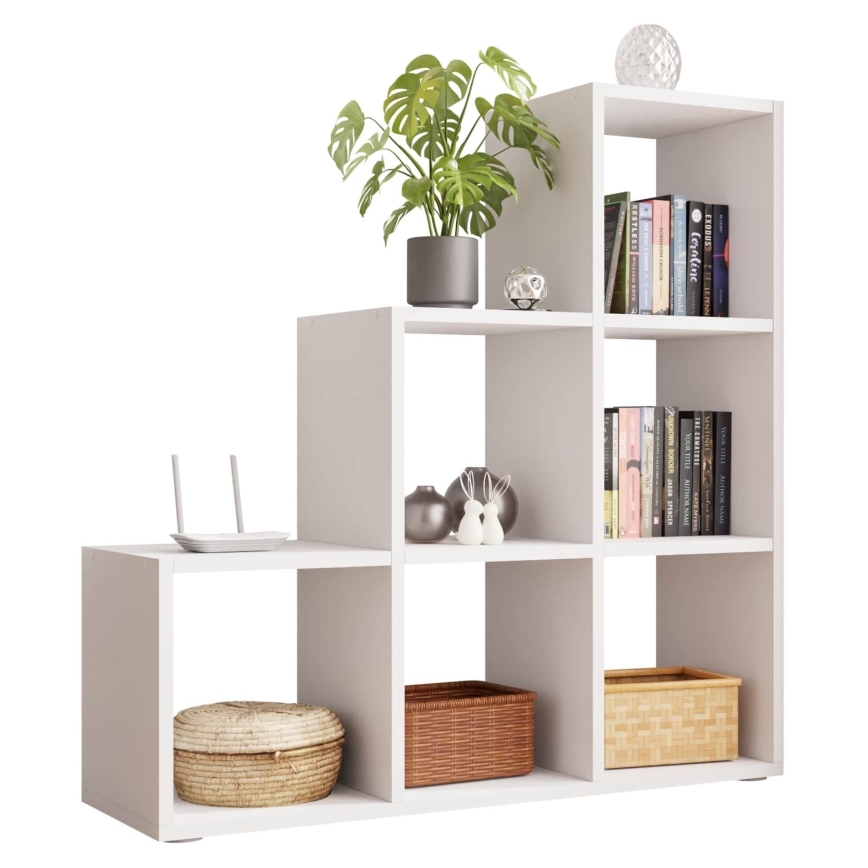 Könyvespolc TRIO 108x105 cm fehér