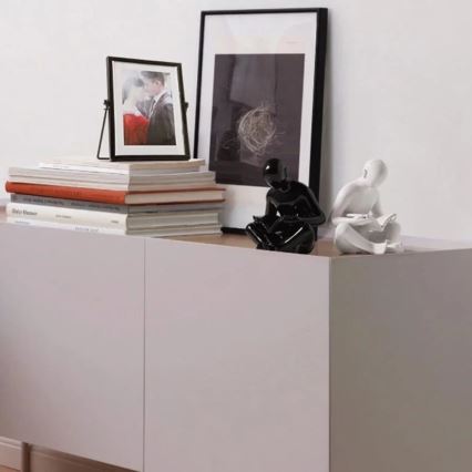 Könyvtámasz 17,5x13x14 cm fekete/fehér