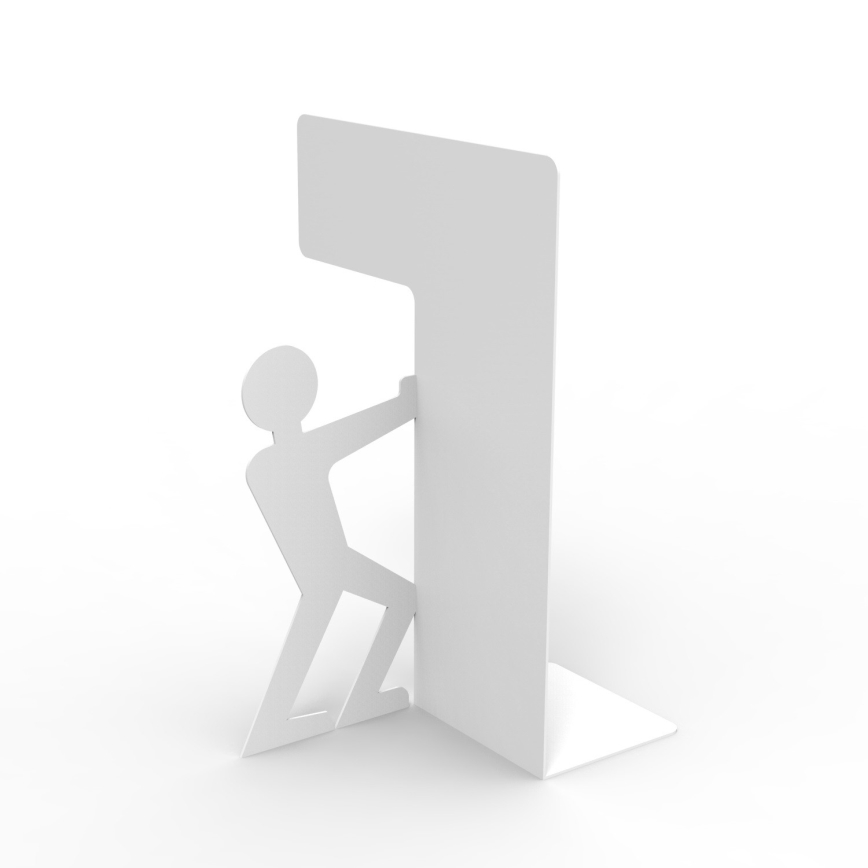 Könyvtámasz ADAM 20x14 cm fehér