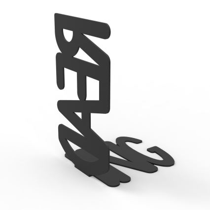 Könyvtámasz READING 19x12 cm fekete