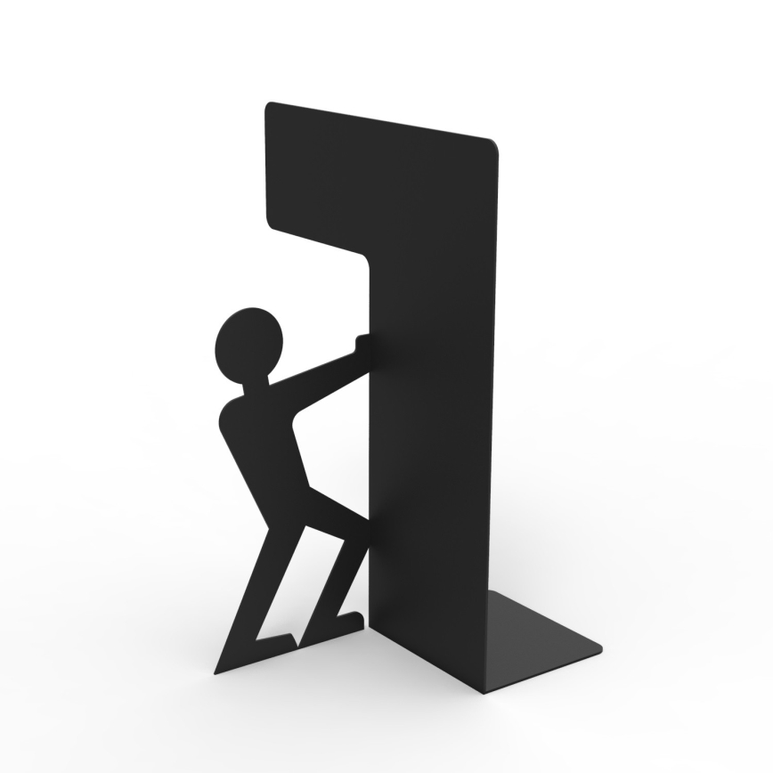 Könyvtartó ADAM 20x14 cm fekete