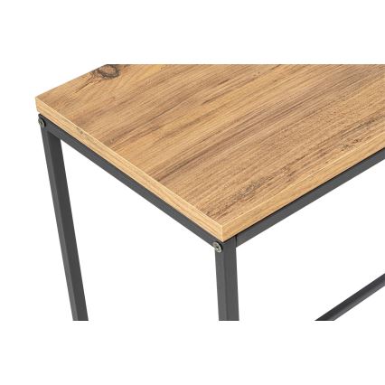 Konzolos asztal CANVAS 80x100 cm fenyő atlantic/fekete