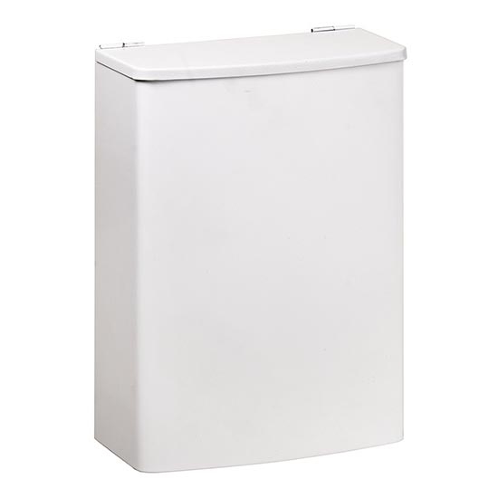 Kosár 19x26,5 cm rozsdamentes acél/fehér