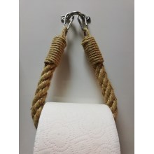 Kötél WC-papír tartó BORU 22x14 cm barna