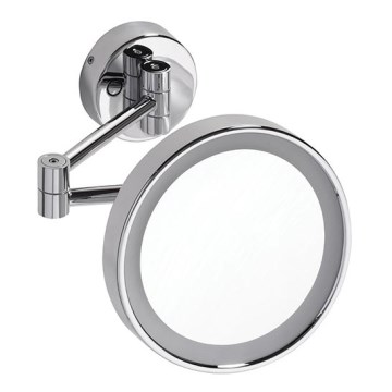 Kozmetikai tükör 22x20 cm ezüst