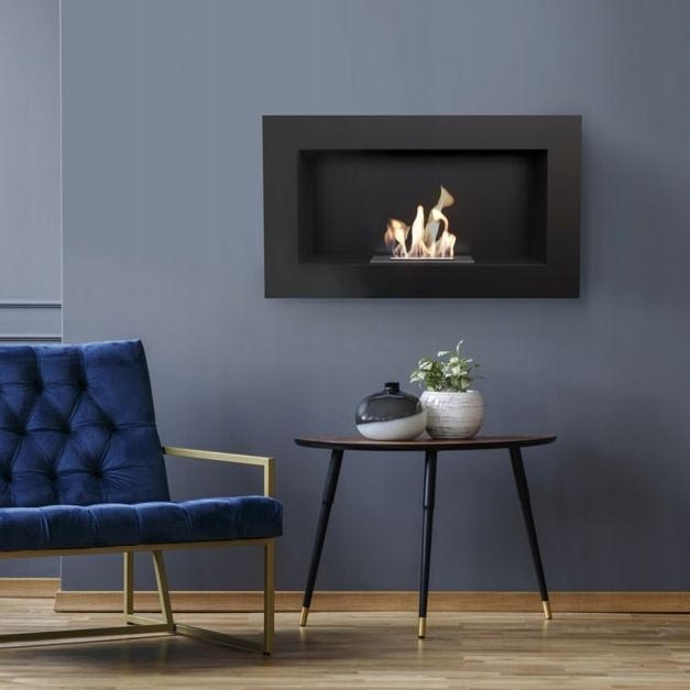 Kratki - Beépíthető BIO kandalló 37,4x64,8 cm 1kW fekete