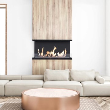 Kratki - Beépíthető biokandalló 50x100 cm 3,5kW fekete