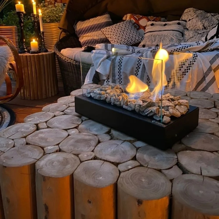 Kratki - BIO kandalló 21,8x35,4 cm 1kW fekete