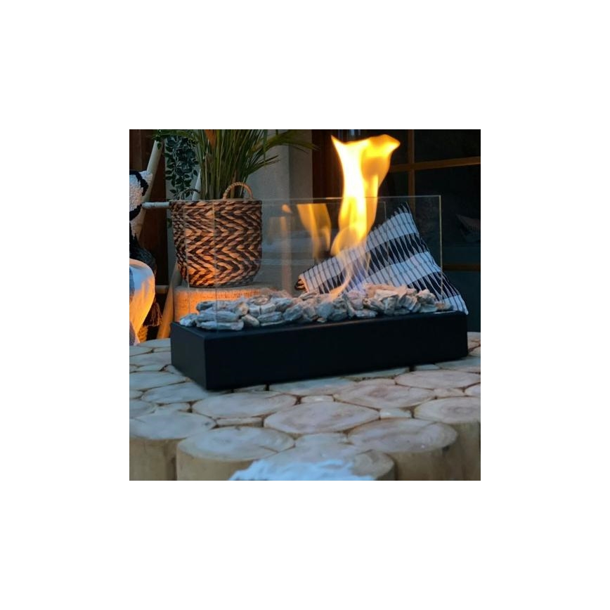 Kratki - BIO kandalló 21,8x35,4 cm 1kW fekete