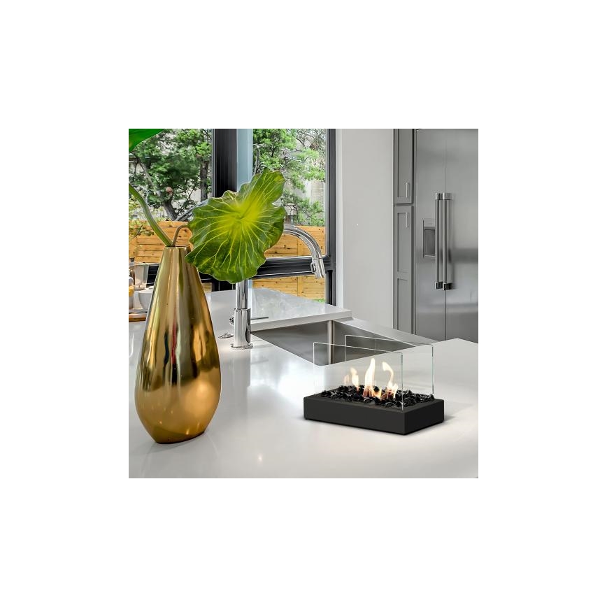 Kratki - BIO kandalló 21,8x35,4 cm 1kW fekete