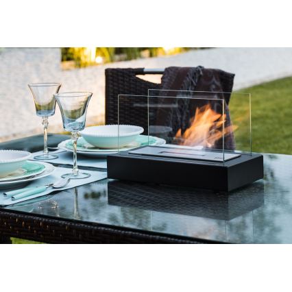 Kratki - BIO kandalló 21,8x35,4 cm 1kW fekete